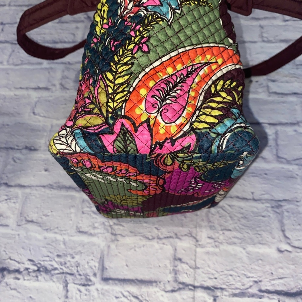 Vera Bradley Hadley East West Tote in Autumn Leaves Pattern - Picture 4 of 9